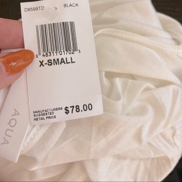 Brand New with tags sz XS Aqua dress twotone bodycon party vacation cocktail nwt - Picture 11 of 15